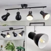hofstein Farel Plafonnier, Spot de plafond Chrome, Noir, 4 lumières