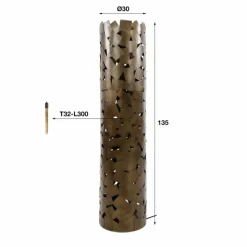 hofstein Favsing Lampadaire Bronze, 2 lumières* Lampadaires Et Lampes Sur Pied