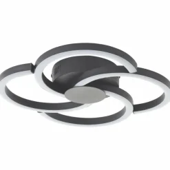 Lampes Industrielles-Luminaires Brilliant Fico Plafonnier LED Noir, 1 lumière