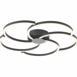 Lampes Industrielles-Luminaires Brilliant Fico Plafonnier LED Noir, 1 lumière