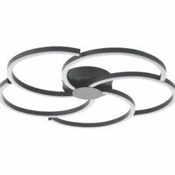 Lampes Industrielles-Luminaires Brilliant Fico Plafonnier LED Noir, 1 lumière