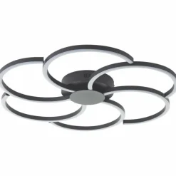 Lampes Industrielles-Luminaires Brilliant Fico Plafonnier LED Noir, 1 lumière