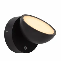 Luminaires Lucide FINN Lampe murale d´extérieur LED Noir, 1 lumière, Détecteur de mouvement