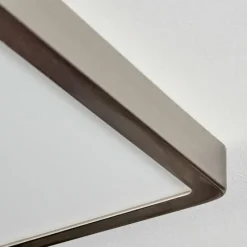 hofstein Finsrud Plafonnier, Panel LED Argenté, 1 lumière