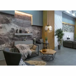 Suspension Verre Fumé-Luminaires Globo Lighting Firefly Suspension LED Noir, 1 lumière