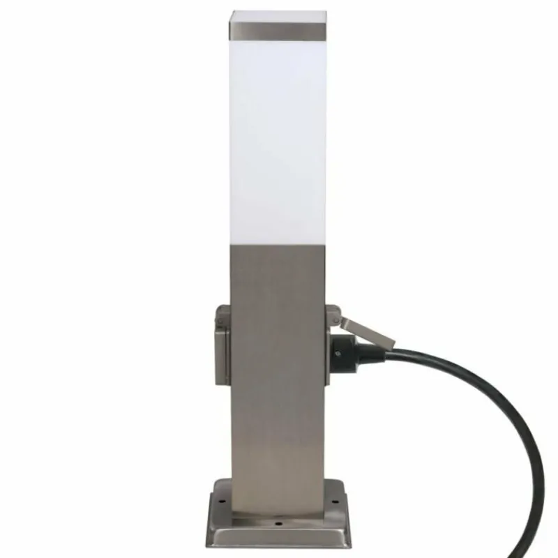 KS Verlichting Fiss Prises électriques d'extérieur, Eclairage de chemin Acier inoxydable, 1 lumière