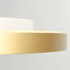 Lampes Dorées-Luminaires Steinhauer Flady Plafonnier LED Or, 2 lumières