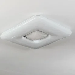 hofstein Flavlev Plafonnier LED Argenté, Blanc, 1 lumière, Télécommandes