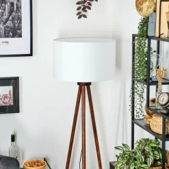 Lampes En Tissu-hofstein Flemming Lampadaire Brun foncé, 1 lumière