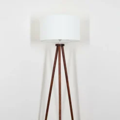 Lampes En Tissu-hofstein Flemming Lampadaire Brun foncé, 1 lumière