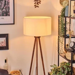 Lampes En Tissu-hofstein Flemming Lampadaire Brun foncé, 1 lumière