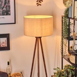 Lampes En Tissu-hofstein Flemming Lampadaire Brun foncé, 1 lumière