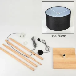 Lampes En Tissu-hofstein Flemming Lampadaire Écru, 1 lumière