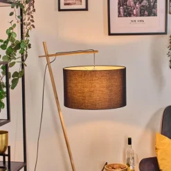 Lampes En Tissu-hofstein Flemming Lampadaire Écru, 1 lumière