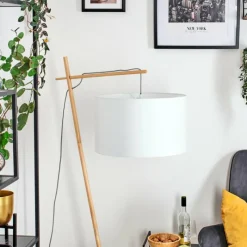 Lampes En Tissu-hofstein Flemming Lampadaire Écru, 1 lumière