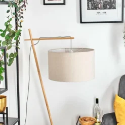 Lampes En Tissu-hofstein Flemming Lampadaire Écru, 1 lumière