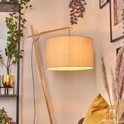 Lampes En Tissu-hofstein Flemming Lampadaire Écru, 1 lumière