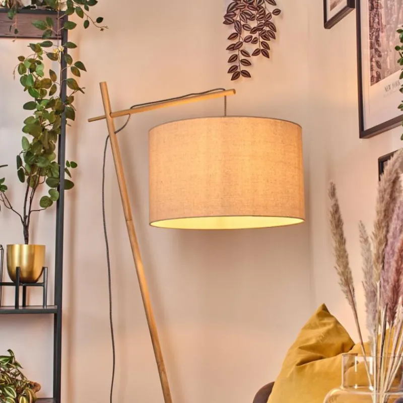 Lampes En Tissu-hofstein Flemming Lampadaire Écru, 1 lumière