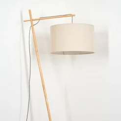 Lampes En Tissu-hofstein Flemming Lampadaire Écru, 1 lumière