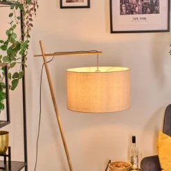 Lampes En Tissu-hofstein Flemming Lampadaire Écru, 1 lumière