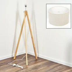 Lampes En Tissu-hofstein Flemming Lampadaire Écru, 1 lumière