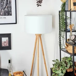 Lampes En Tissu-hofstein Flemming Lampadaire Écru, 1 lumière