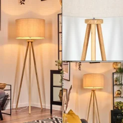 Lampes En Tissu-hofstein Flemming Lampadaire Écru, 1 lumière