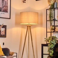 Lampes En Tissu-hofstein Flemming Lampadaire Écru, 1 lumière