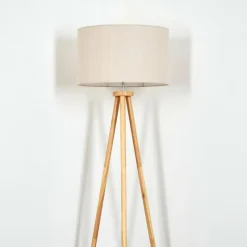 Lampes En Tissu-hofstein Flemming Lampadaire Écru, 1 lumière