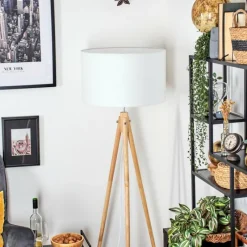 Lampes En Tissu-hofstein Flemming Lampadaire Écru, 1 lumière