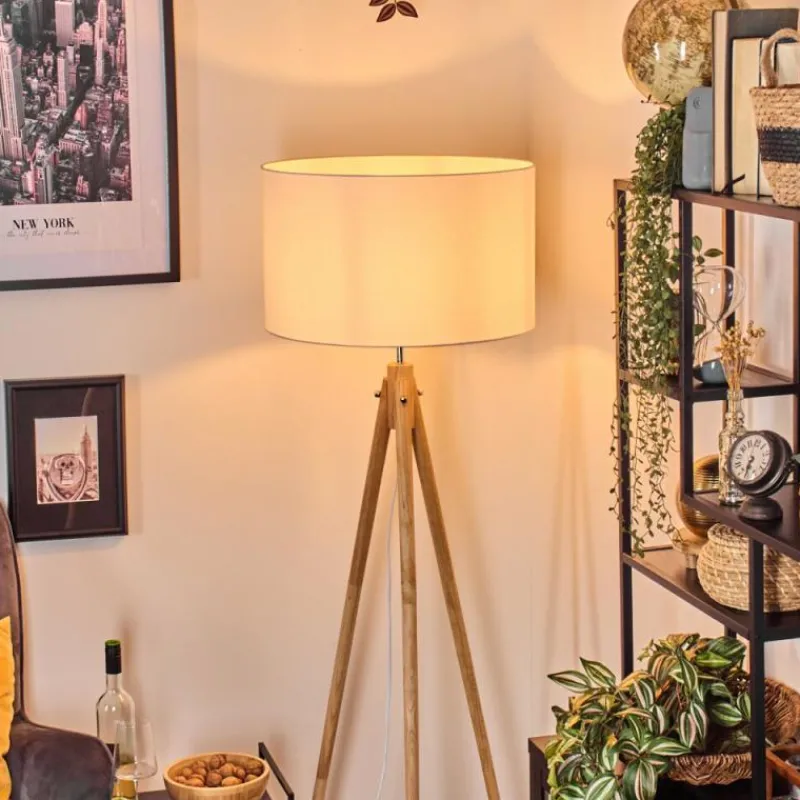 Lampes En Tissu-hofstein Flemming Lampadaire Écru, 1 lumière