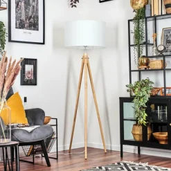 Lampes En Tissu-hofstein Flemming Lampadaire Écru, 1 lumière