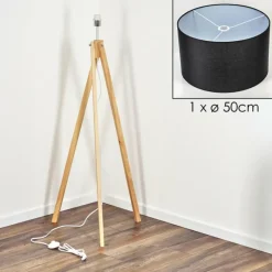 Lampes En Tissu-hofstein Flemming Lampadaire Écru, 1 lumière