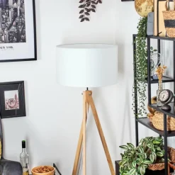 Lampes En Tissu-hofstein Flemming Lampadaire Écru, 1 lumière