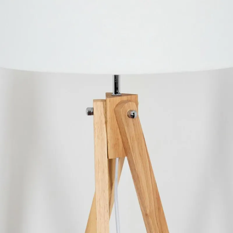 Lampes En Tissu-hofstein Flemming Lampadaire Écru, 1 lumière