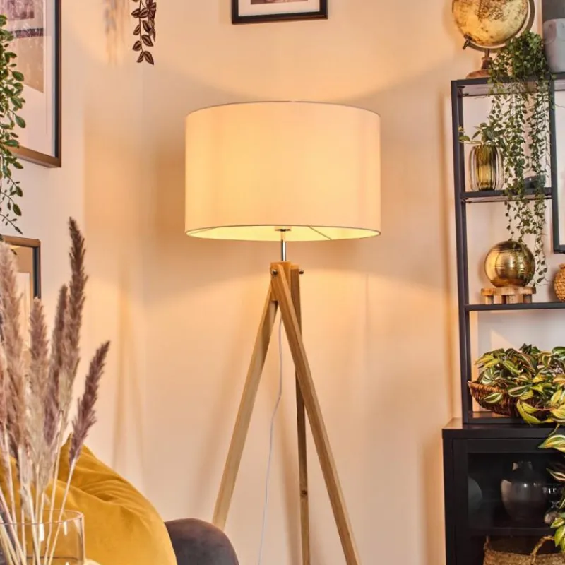 Lampes En Tissu-hofstein Flemming Lampadaire Écru, 1 lumière