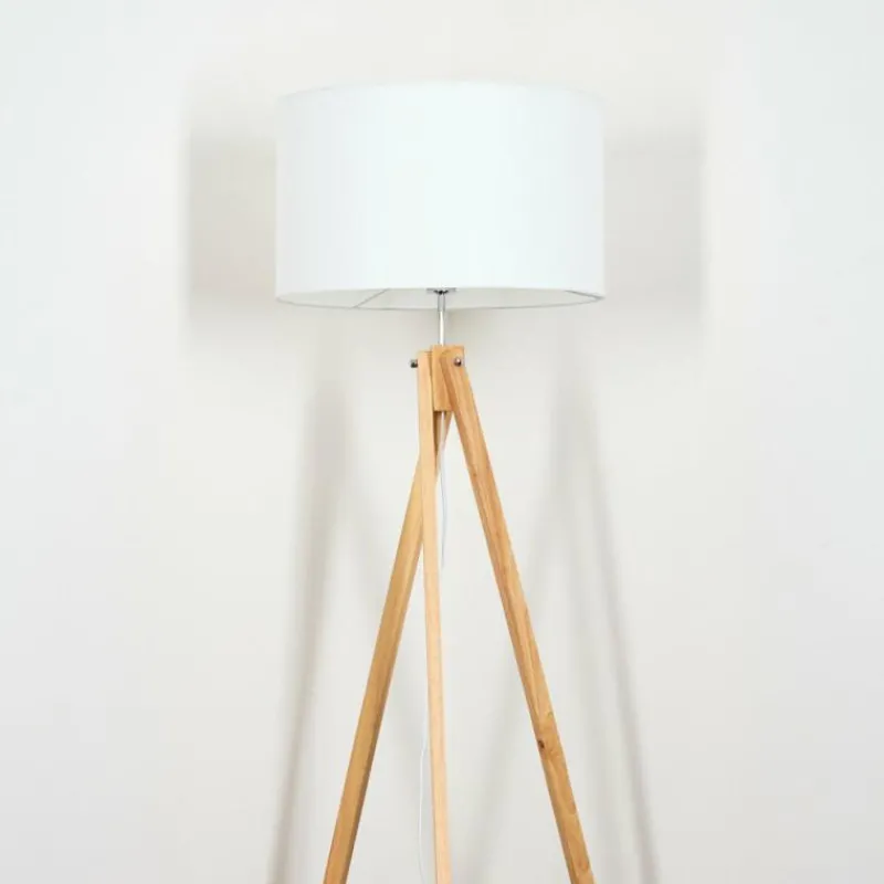 Lampes En Tissu-hofstein Flemming Lampadaire Écru, 1 lumière