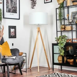 Lampes En Tissu-hofstein Flemming Lampadaire Écru, 1 lumière