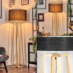 Lampes En Tissu-hofstein Flemming Lampadaire Écru, 1 lumière