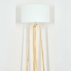 Lampes En Tissu-hofstein Flemming Lampadaire Écru, 1 lumière