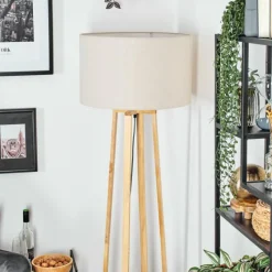 Lampes En Tissu-hofstein Flemming Lampadaire Écru, 1 lumière