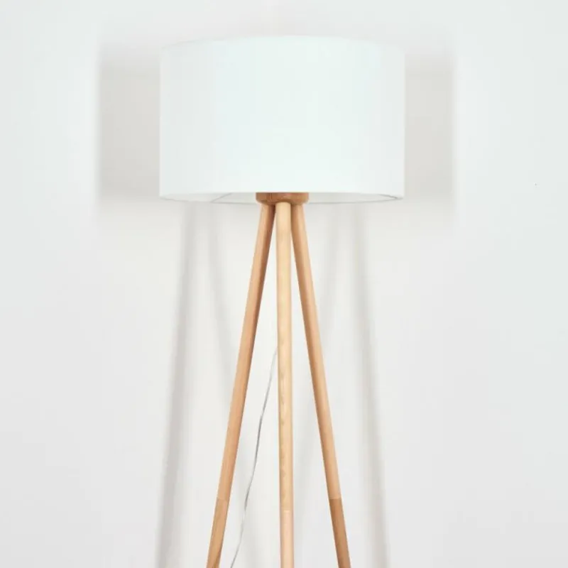 Lampes En Tissu-hofstein Flemming Lampadaire Écru, 1 lumière