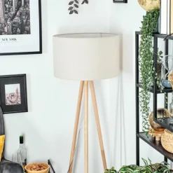 Lampes En Tissu-hofstein Flemming Lampadaire Écru, 1 lumière