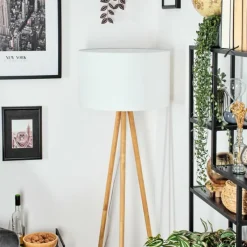 Lampes En Tissu-hofstein Flemming Lampadaire Écru, 1 lumière