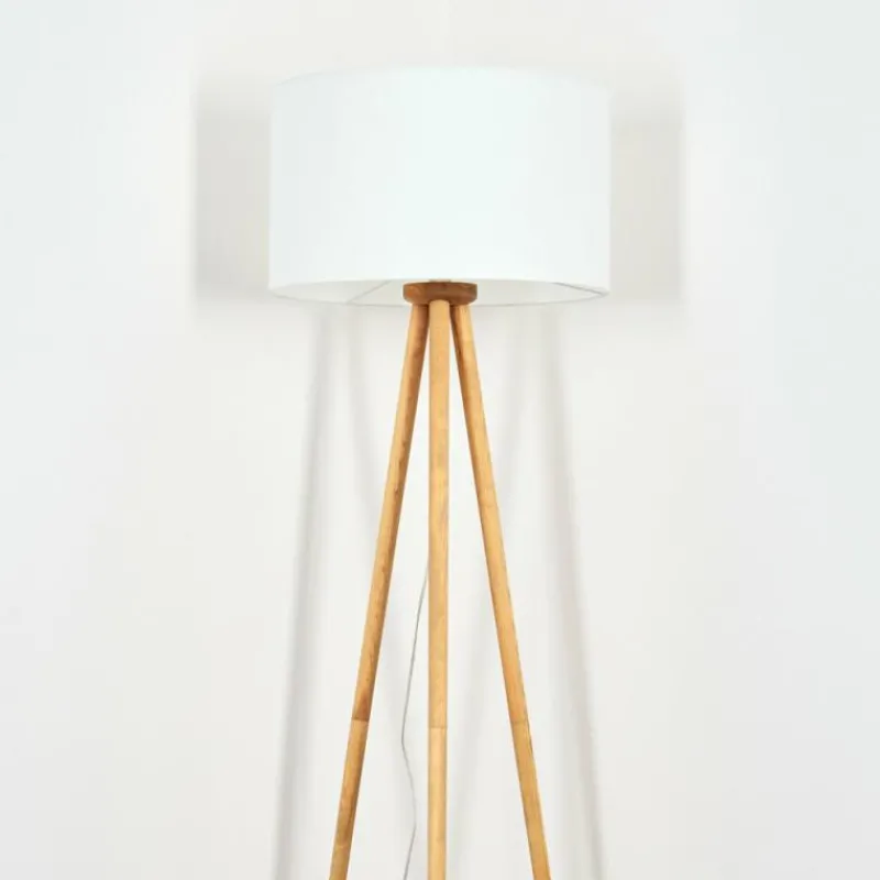 Lampes En Tissu-hofstein Flemming Lampadaire Écru, 1 lumière