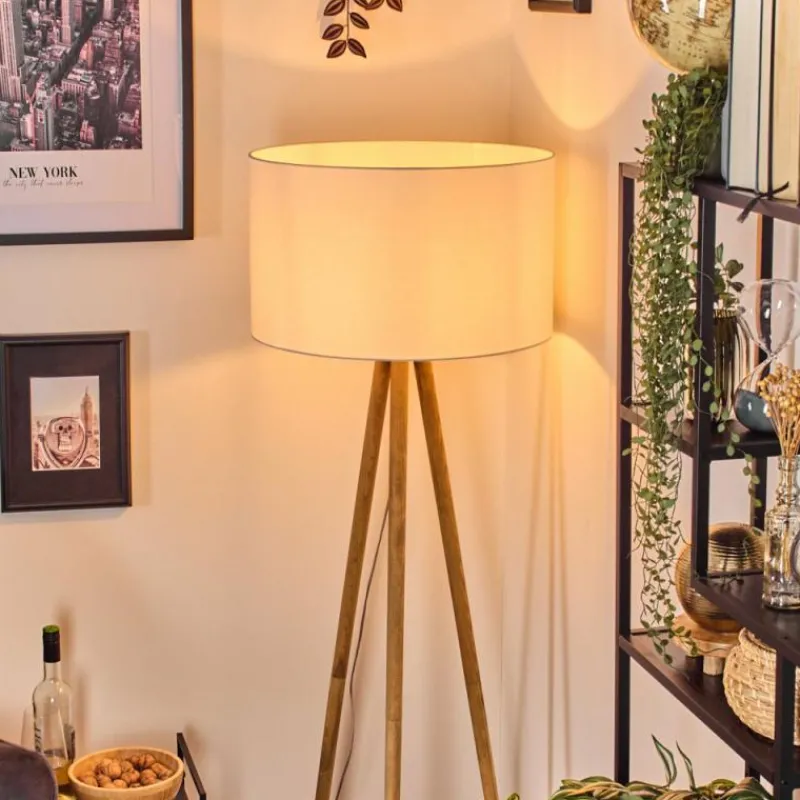 Lampes En Tissu-hofstein Flemming Lampadaire Écru, 1 lumière