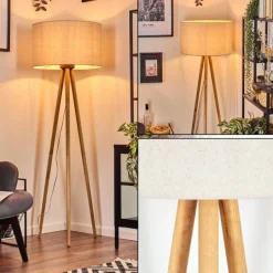 Lampes En Tissu-hofstein Flemming Lampadaire Écru, 1 lumière