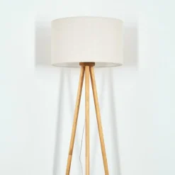 Lampes En Tissu-hofstein Flemming Lampadaire Écru, 1 lumière