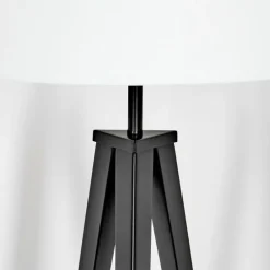 Lampes En Tissu-hofstein Flemming Lampadaire Noir, 1 lumière