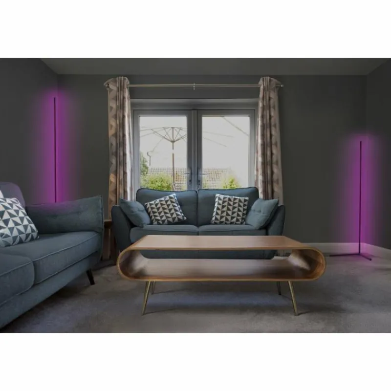 Luminaires Ledvance FLOOR Lampadaire LED Noir, 1 lumière, Télécommandes